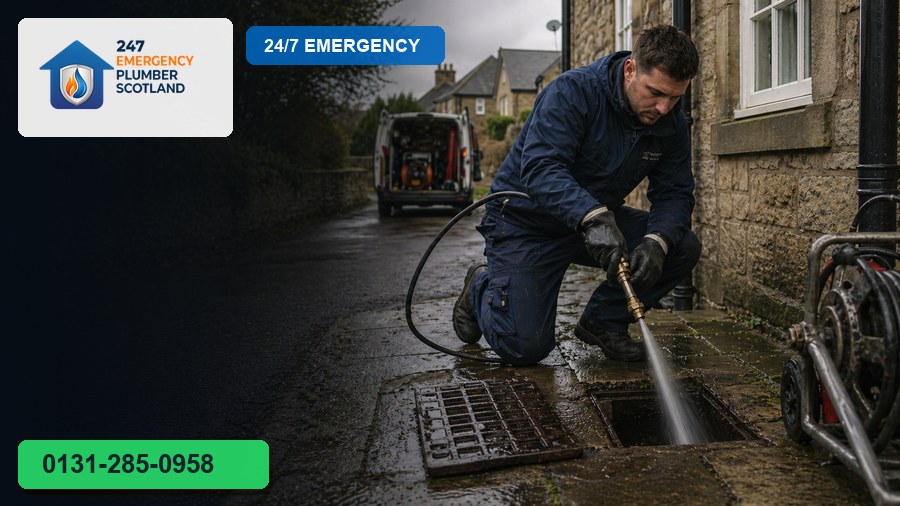 Example plumbing work by 24/7 Emergency Plumbing Scotland: drain 03