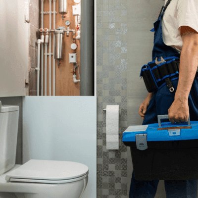 bathroom plumbing lines fix